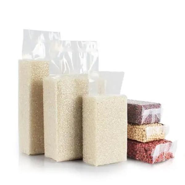 Embalagem de plástico de nylon de vácuo de tijolo de arroz