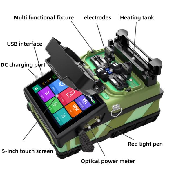 FONGKO Six Motors Core to Core Trunk Optical Fiber Fusion Splicer
