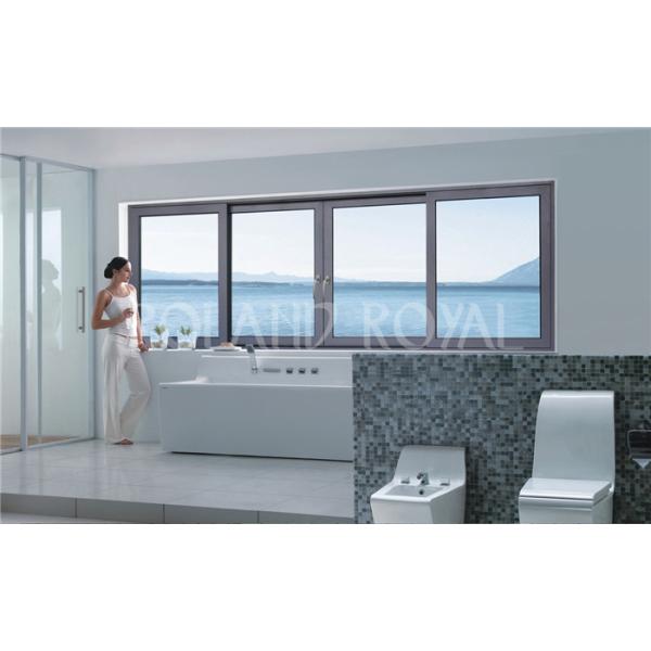 PVDF a enduit le métal glissant le double 12A en aluminium de Windows 6063-T5 vitré