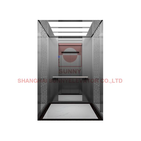 450kg Load Stainless Steel 304 Villa Passenger Elevator with VVVF Control System