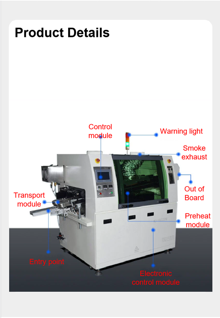 PCB Welding Equipment Small Solder 200 Pcb Automatic Mini Selective Wave Soldering Machine