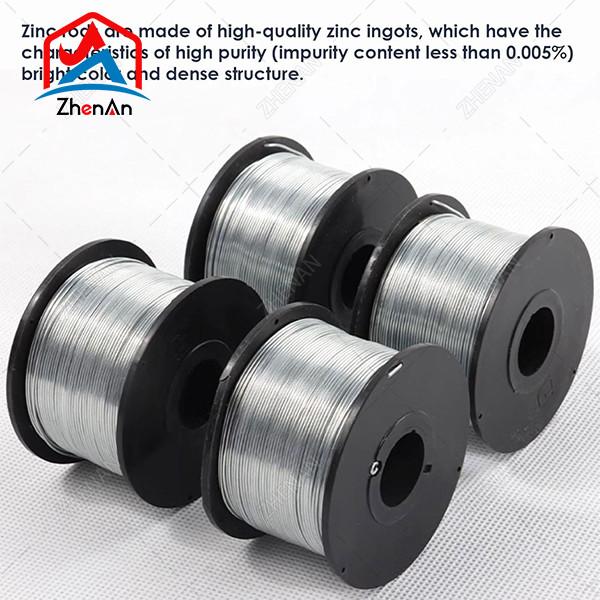 99.995% Corrosion Resistance Pure Zinc Wires For Thermal Spray Metalizing