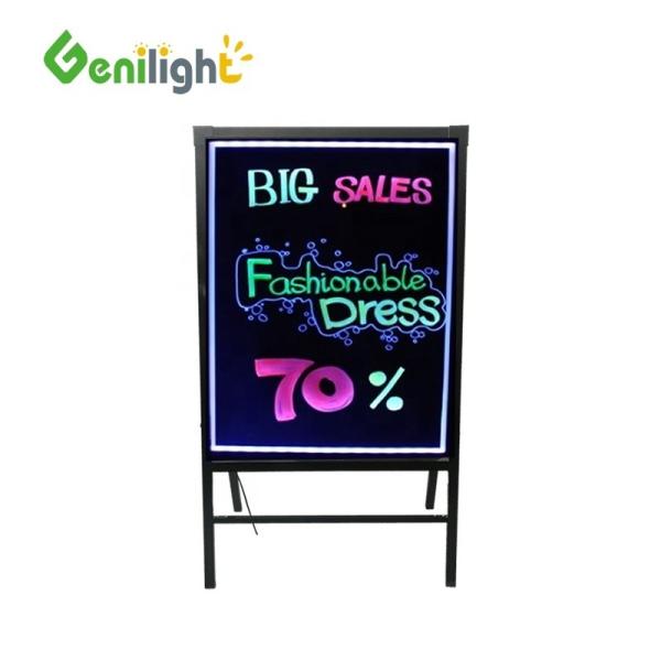 OEM Flashing Stand Billboard Glowing Drawing LED Writing Board Full Color Message Board
