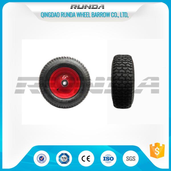 Pneumatic Heavy Duty Rubber Wheels 16 , Replacement Trolley Wheels Anti Skidding