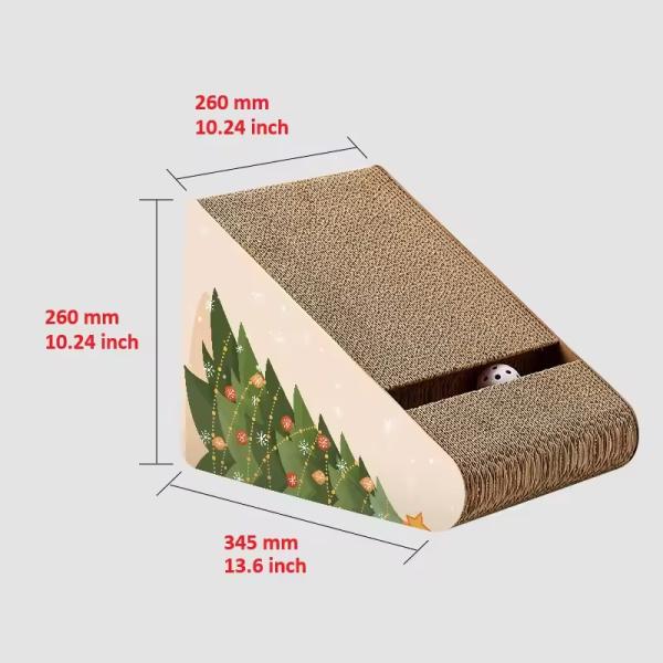 Cardboard Cat Scratcher Pad Durable for Indoor Cats Kitten Reversible Cat Scratching Board to Protect the Furniture