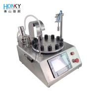 Desktop Semi-Auto Perfume Sample Vial Filling Capping Machine  For Liquid Perfume Filling