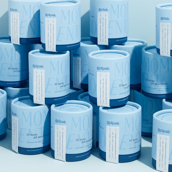 Probiotics Powder Cylinder Box Custom Luxury Paper Tube Packaging For Prebiotics