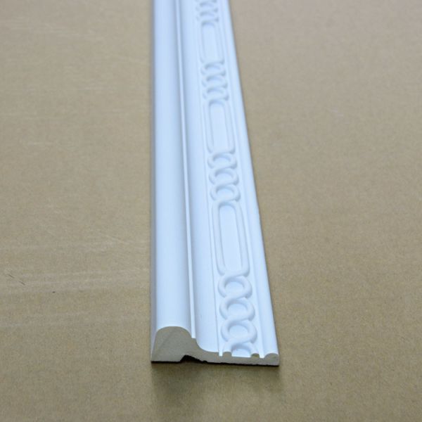 GB-82033 European Style Urethane Carved Flame Resistance Decorative Cornices Moldings For Office Building