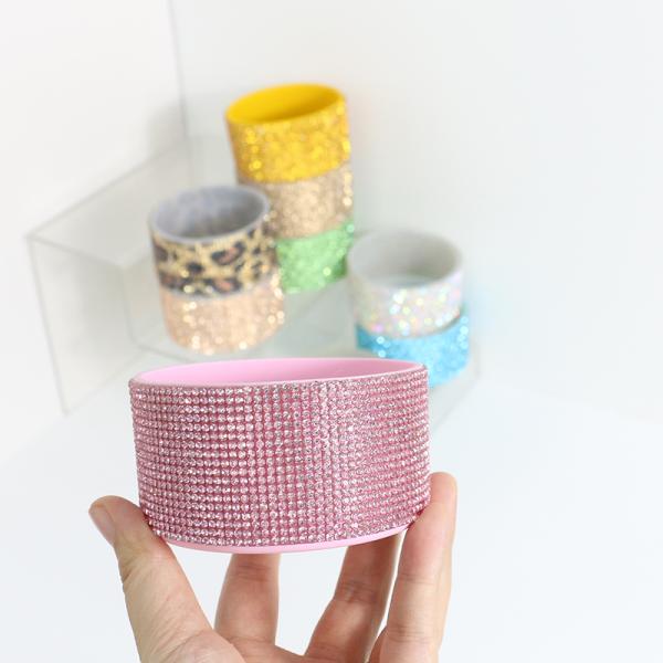 Оптовая чашка Glitter Силиконовый сапог для 20-40 унций Бутылочная крышка Нижняя крышка рукава Защитный ботинок с печатью