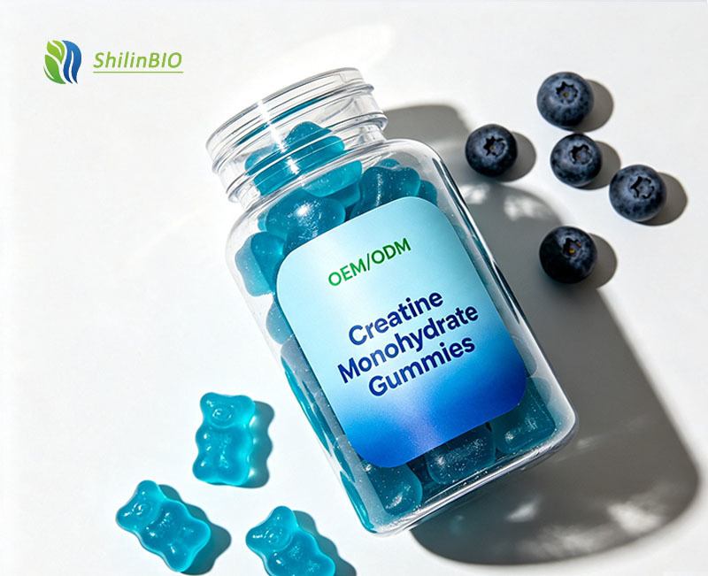 SLBIO Factory Supply OEM/ODM Private Label Package Creatine Monohydrate Gummies Bulk Vegan Food Grade Muscle Growth 60 Count