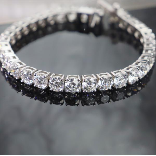 Customizable 18K Gold Diamond Bracelet IGI GIA Lab Grown Diamond for Engagement Wedding or Banquets Fine Jewelry
