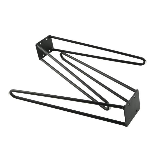 17 Inch Set of 2 Skateboard Hairpin Legs Solid Iron Table Legs for Modern Simple Style