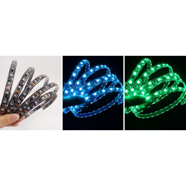 IP65 Epoxy Coated DC12V 60LEDs/m WS2811 RGB LED Strip Lights