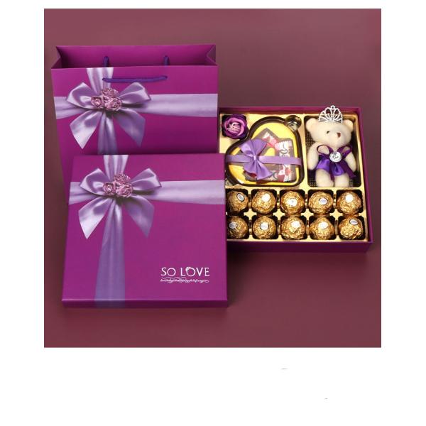 Коробка подарков на заказ с шоколадом с вставкой свадебный день рождения CDandy печенье бумажная упаковка