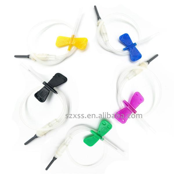 Медицинская устранимая вена скальпа установила иглу образца бабочки 25G 27G Multi с замком безопасности