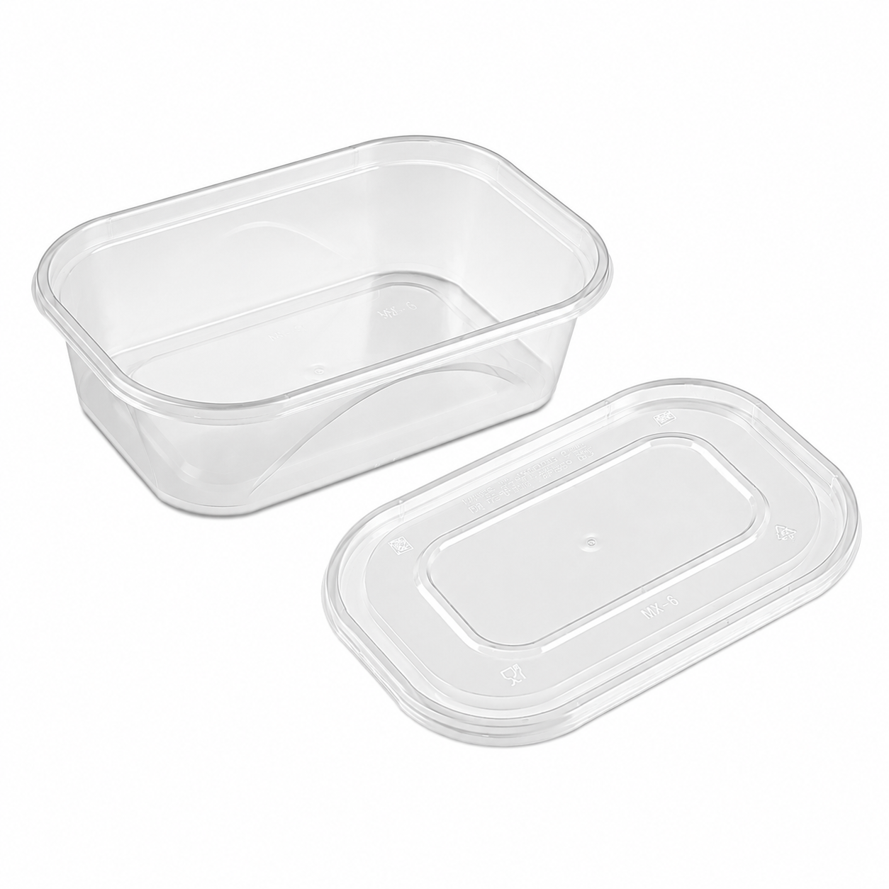 Lid Deep Oval PP Lunch Box 450ml for Light Takeaway Meals