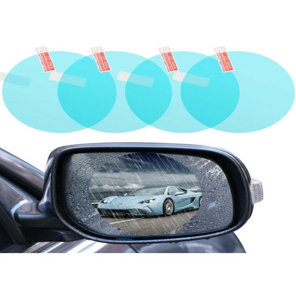Flexible High Clear Car Rearview Mirror Film Nano Film Circular PET Waterproof Anti Fog Film 2 Packs