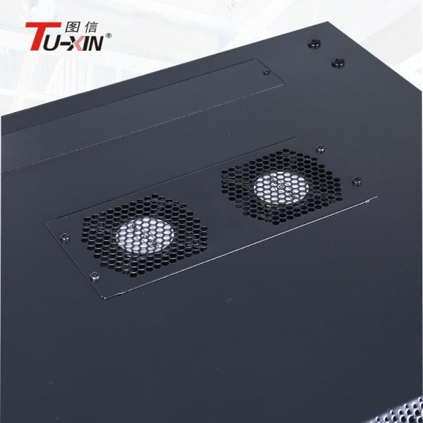 International Standard Mobile Server Rack 19 Inch Cabinet Network With Toughened Glass Front Door