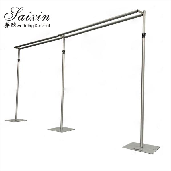 Cuadro de fondo de la boda Mandap Pipa de apoyo colgar Cuadro de suspensión ajustar de aluminio Cuadro de fondo de la boda Pipa soporte