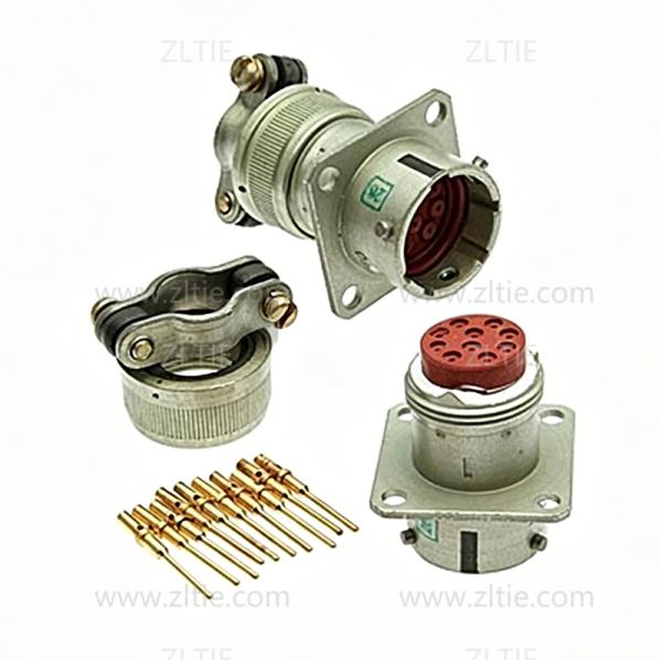 ZH23 Series Shell Size 18 10 Pin Female Socket with Straight Tail Attachment – СНЦ23-10/18Р-2-В