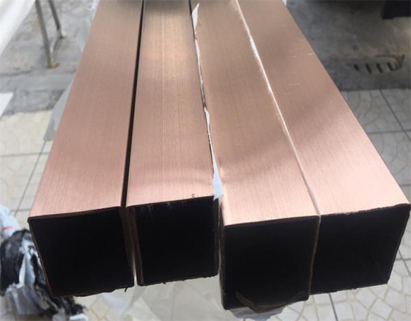 Titanium Colored Stainless Steel Pipe Tube Polished 201 304 316 For Handrail Balustrade Ceiling Decoration