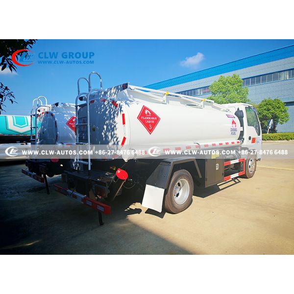 ISUZU 100P RHD 4x2 5,000L Fuel Tanker Truck with 120HP Engine and Anti-Corrosion Tank for Mobile Refueling