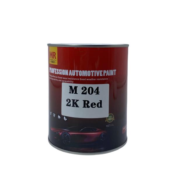 M204 2K Reparación de pintura de automóviles de color rojo 1L / 4L / 20L paquete