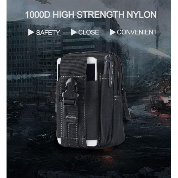 Molle Sport Bag Military Nylon Hiking Belt Pouch Tactical Waist Pack Pocket