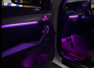 Ambient lights LED rainbow symphony dynamic+Mid-tone grille for BMW 1 Series(Three-compartment version)(2016-2023)