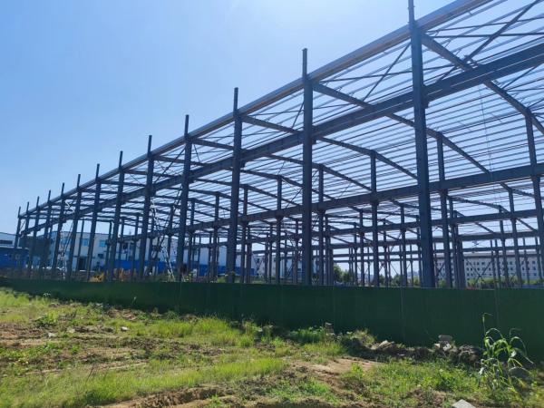 Acero laminado en caliente Q235 Q345B Almacén de acero prefabricado con marco de portal de viga H