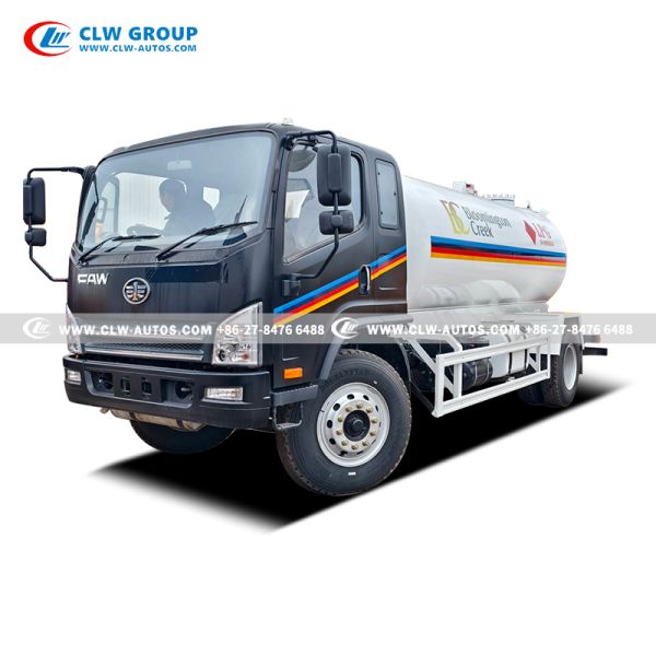 FAW Tiger VH RHD 10m³ LPG Bobtail Truck – Right-Hand Drive Gas Tanker with Q345R Steel Tank for African Markets