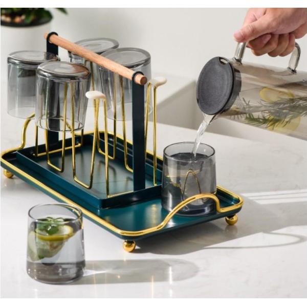 Black Rustproof 7mm Thickness Metal Jewelry Tray