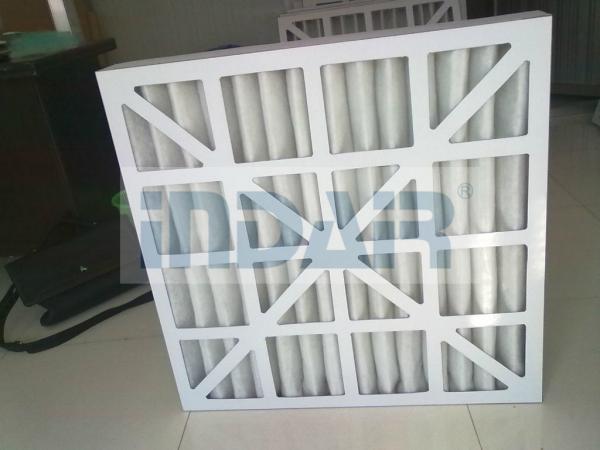 Energy Saving Commercial Pleated Air Filters HVAC Low Pressure Loss In Initial Period