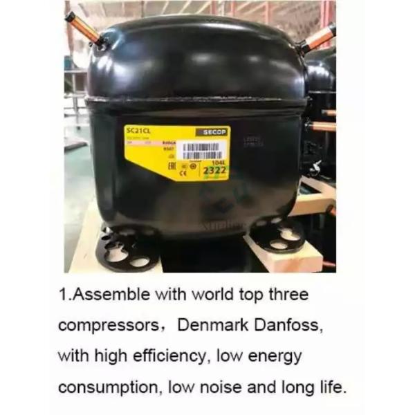 Curved Front Face Refrigerated Display Cabinet Air Cooled Cake Fresh Keeping