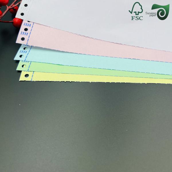 FSC 9.5   5.5 Premium Carbonless Computer Paper  White   Colored Options