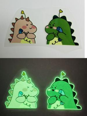 Customized Glow In The Dark Logo Waterproof Luminous Heat Transfer