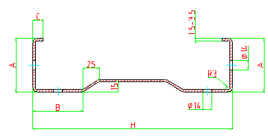 rolo do Purlin de 3.5mm C Z que forma a máquina para a espessura da construção 1.5-3.5mm