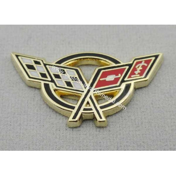 Car Sport Imitation Customized Lapel Pin, Zinc Alloy Hard Enamel Pin with Gold Plated
