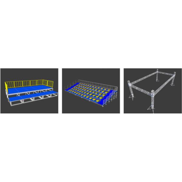 Accesorios de truss para escenarios de conciertos, elevador manual de truss