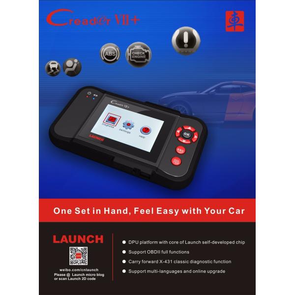 2016 New Launch X431 CReader VII+ Auto Code Reader Launch CReader VII Plus Update Online