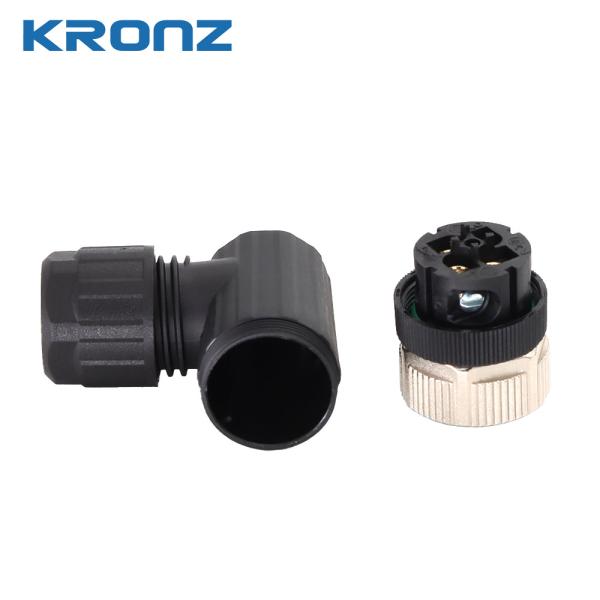M12 4-Pin Field-Wireable Connector IP67 Screw Connection