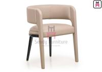 Fauteuil en bois Ash Wood Fully Upholstered Legs de dos nu pour l'usage d'hôtel