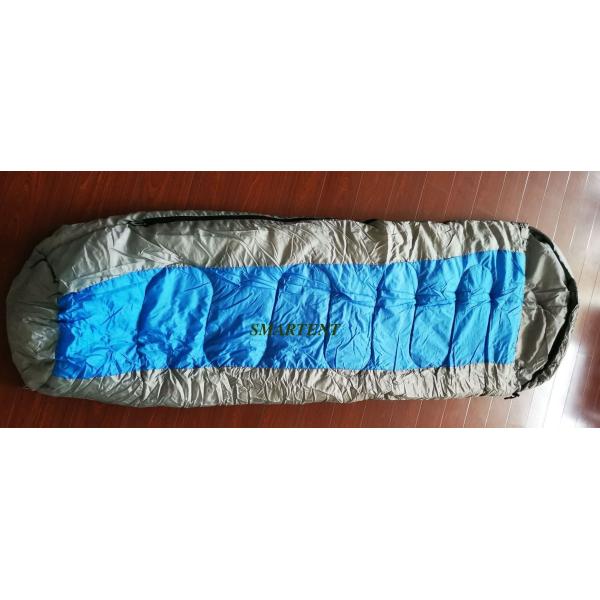 спальные мешки горы перемещения полиэстера 190T 230x80x50CM изготовленные на заказ черные оранжевые водоустойчивые