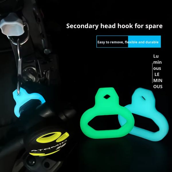 Diving Luminous Fixing Ring Spare Second Stage Quick Release Buckle For Diving Regulator Mouthpiece