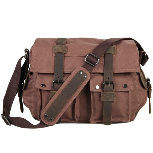 Сумки посыльного дела людей холста 20L износоустойчивое кожаной многоразовое