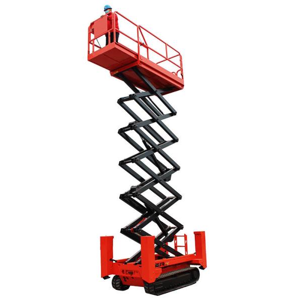 Electric Tracked Scissor Lift Aerial Work 8m 10m 450kg Mobile Hydraulic Lift