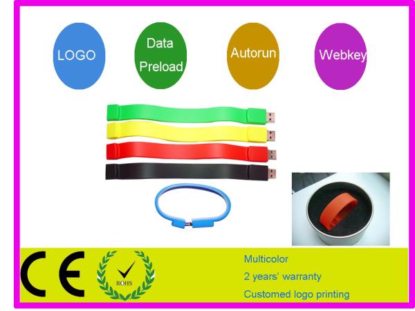 Memoria USB CALIENTE AT-051 de la pulsera del OEM