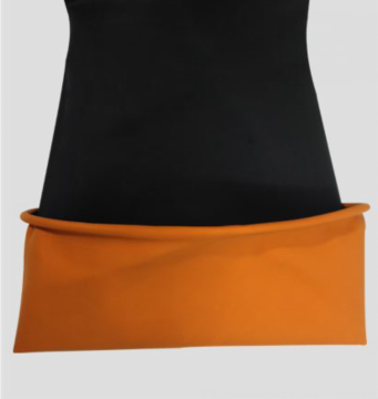 Guantes de goma industriales 32 cm Unflocked del negro de la prenda impermeable que alinea la sustancia química resistente