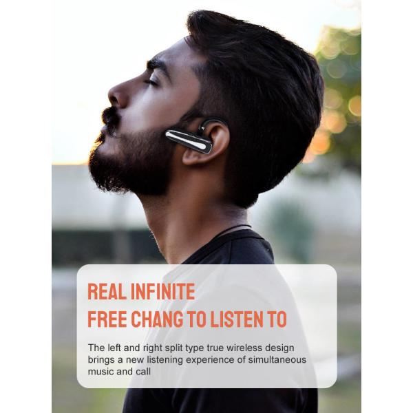 Wireless Running Earphones Earhook Noise Canceling HiFi Stereo Sound For Iphone