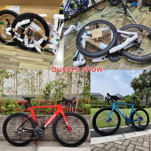 Carbon KOOTU Road Bike 22 Speed 8.6kg Weight No Fork Suspension